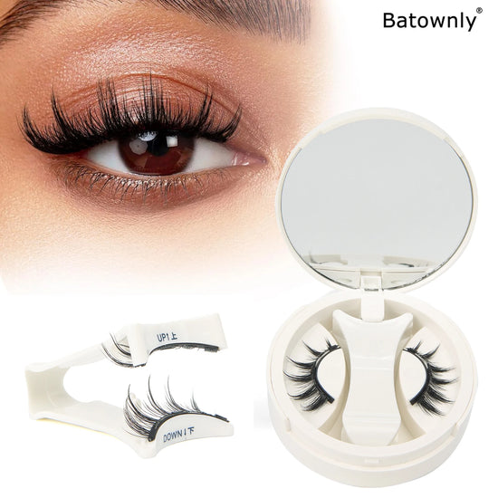 Natural Look Magnetic Eyelashes Kit - Reusable Magnetic Lashes With Applicator and Mirror, Easy To Wear And Remove, No Glue Need